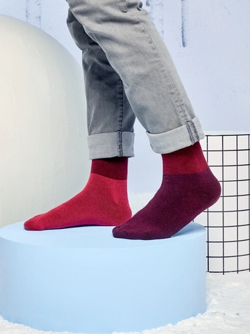 Pre dokonalý a originálny outfit Chaussettes chaudes tricolores marron