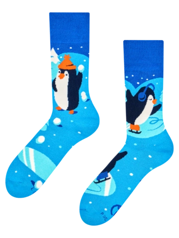 Potešte sa týmto kúskom Dedoles Warme sokken Schaatsende pinguïns