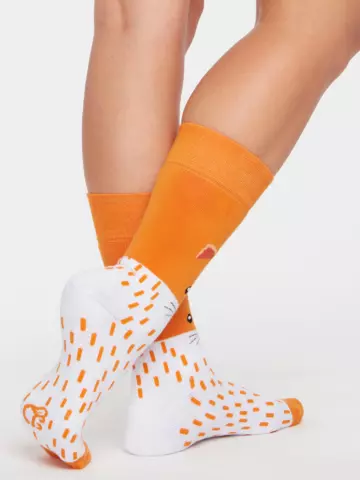 Výnimočný darček od Dedoles Živahne tople nogavice Puhasta lisica