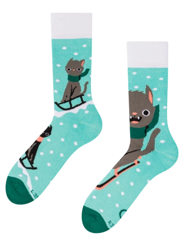 Potešte sa týmto kúskom Dedoles Wesołe i ciepłe skarpetki Kot i sanie