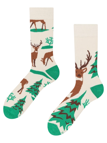 Lifestyle-Foto Lustige warme Socken Majestätischer Reh