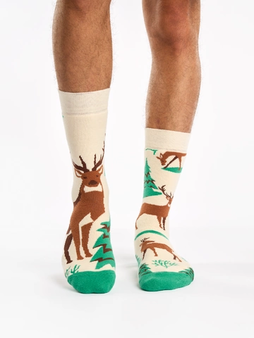 Geschenktipp Lustige warme Socken Majestätischer Reh