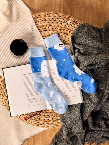 Sleva Veselé teplé ponožky Malý yetti