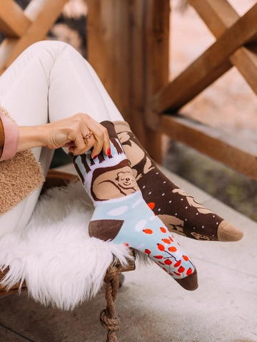 Potešte sa týmto kúskom Dedoles Chaussettes chaudes rigolotes Ours en hiver