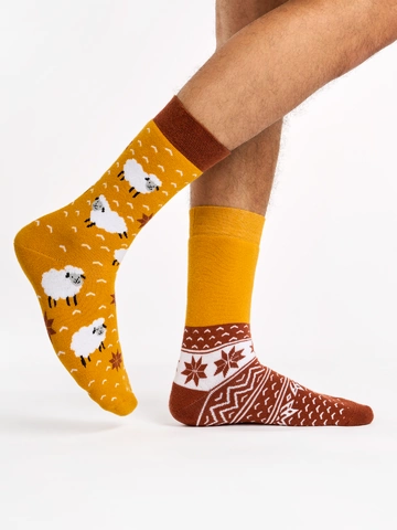 Pre dokonalý a originálny outfit Chaussettes chaudes rigolotes Mouton dans un pull Pre dokonalý a originálny outfit Chaussettes chaudes rigolotes Mouton dans un pull