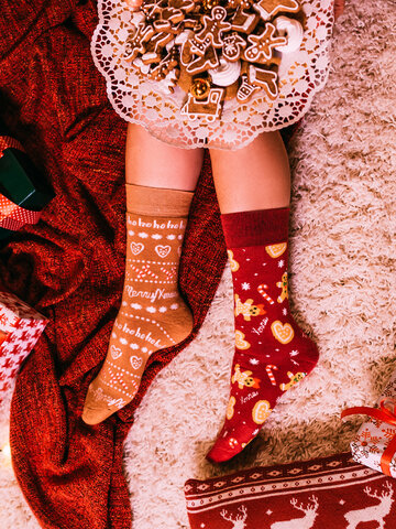 Výnimočný darček od Dedoles Весели топли чорапи Джинджифилов свят