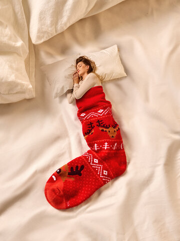 ОТСТЪПКА Весели топли чорапи Елените на Дядо Коледа