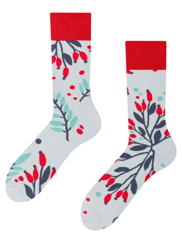 Hľadáte originálny a nezvyčajný darček? Obdarovaného zaručene prekvapí Veselé teplé ponožky Šípky v snehu