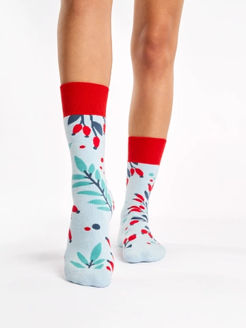 Výpredaj Veselé teplé ponožky Šípky v snehu