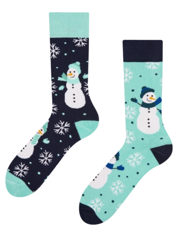 Tip na darček Chaussettes chaudes rigolotes Bonhomme de neige joyeux