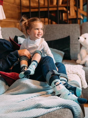 Výpredaj Chaussettes chaudes rigolotes Bonhomme de neige joyeux
