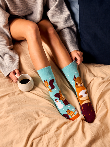 Potešte sa týmto kúskom Dedoles Весели топли чорапи Зимна катеричка