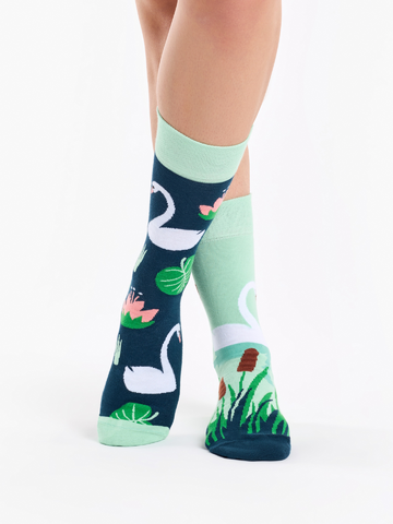 Lifestyle foto Весели чорапи Бял лебед