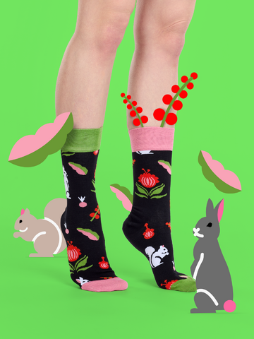 Sale Bamboo Regular Socks Folk Garden