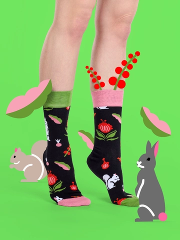 Výpredaj Chaussettes rigolotes en fibres de bambou Jardin folklorique