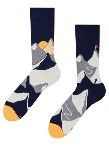 Pre dokonalý a originálny outfit Vesele čarape od bambusa Zalaz sunca na planini