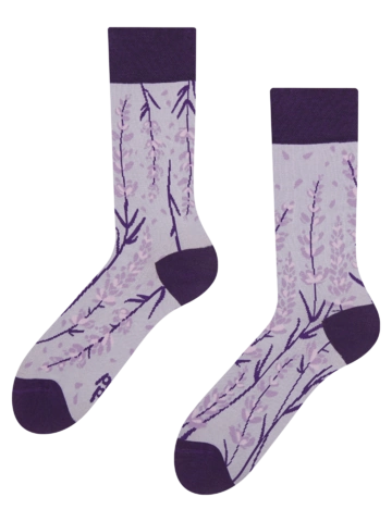Hľadáte originálny a nezvyčajný darček? Obdarovaného zaručene prekvapí Chaussettes rigolotes en fibres de bambou Lavande