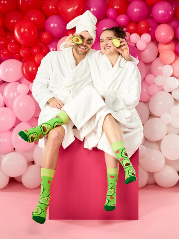 Potešte sa týmto kúskom Dedoles Vrolijke sokken Avocado-liefde