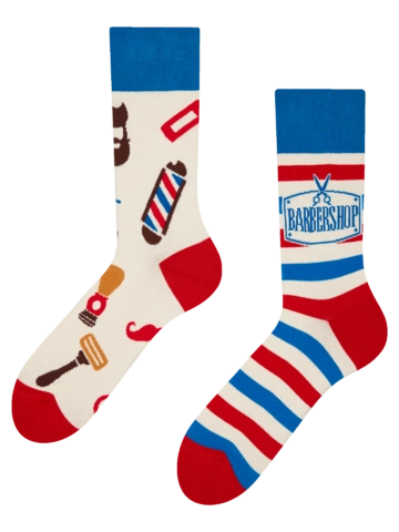 Hľadáte originálny a nezvyčajný darček? Obdarovaného zaručene prekvapí Veselé ponožky Barbershop