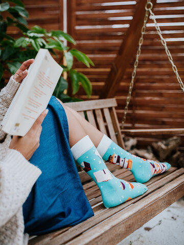 Foto Vidám zokni A könyvek varázsa