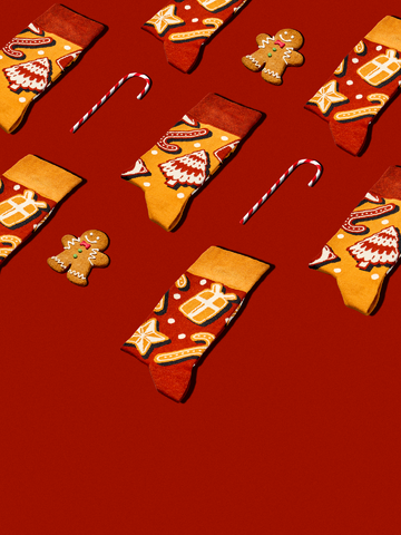 Hľadáte originálny a nezvyčajný darček? Obdarovaného zaručene prekvapí Весели чорапи Вкусни джинджифилови сладки