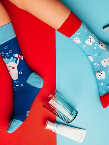 Zdjęcie lifestyle Wesołe skarpetki Czyste zęby