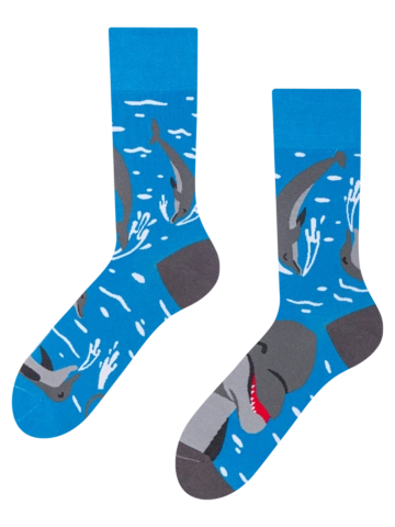 Foto Wesołe skarpetki Delfiny 