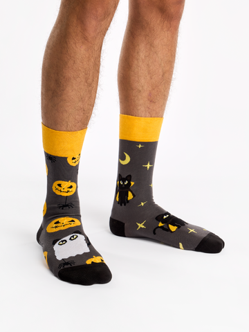 Lifestyle foto Chaussettes rigolotes Chat d’Halloween