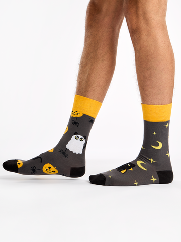 Výnimočný darček od Dedoles Chaussettes rigolotes Chat d’Halloween