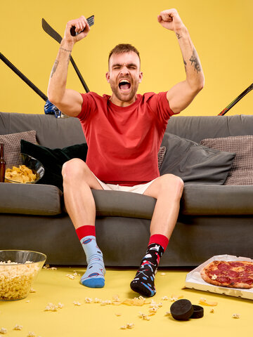 Foto Vidám zokni Jégkorong felszerelés