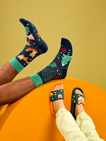 Chaussettes renard homme outlet