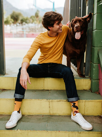 Hľadáte originálny a nezvyčajný darček? Obdarovaného zaručene prekvapí Весели чорапи Дакели