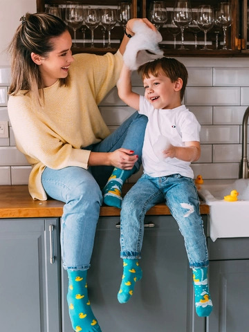 Lifestyle foto Veselé ponožky Kačenky