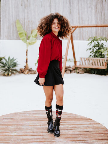 Lifestyle fotó Vidám zokni Kávézó