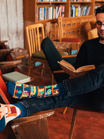 Potešte sa týmto kúskom Dedoles Весели чорапи Библиотека