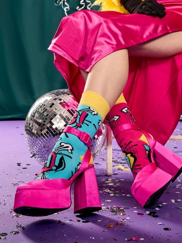 Foto Veselé ponožky Komiks