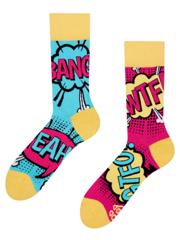 Szerezzen magának örömet ezzel a Dedoles darabbal Vidám zokni Képregény