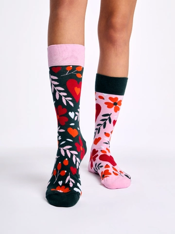 Výpredaj Veselé ponožky Kvietkovaná láska