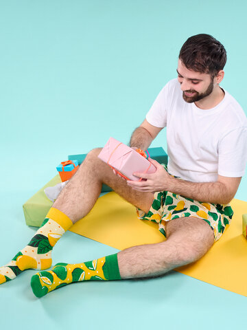 Kedvezmény Vidám zokni Lime és citrom