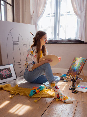 Výpredaj Meias alegres Paleta de Cores