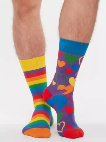 Lifestyle foto Chaussettes rigolotes Amour multicolore
