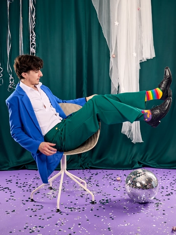 Tip na darček Chaussettes rigolotes Amour multicolore