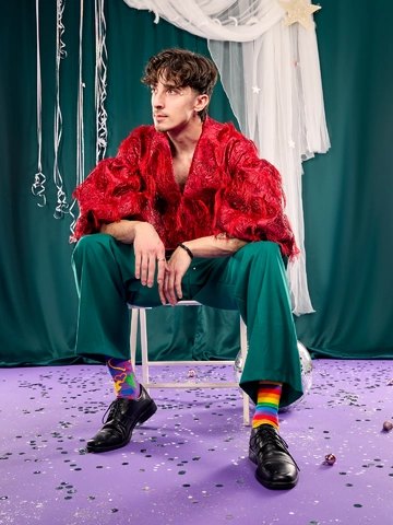 Obrázok produktu Chaussettes rigolotes Amour multicolore