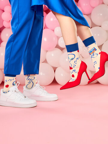 Foto Vidám zokni Szerelmes dal