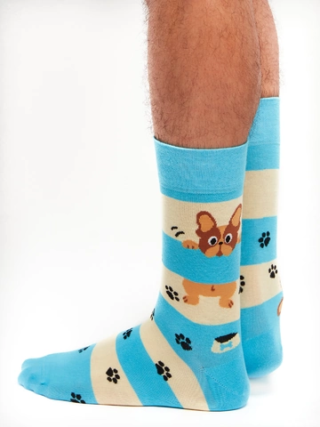 Zľava Chaussettes rigolotes Chiens et rayures