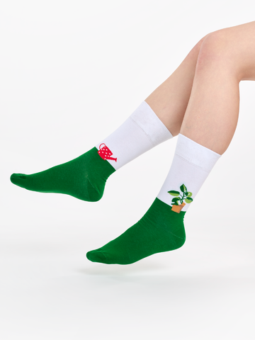 Výprodej Veselé ponožky Rostlinka a konev