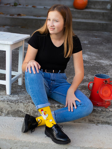 Výnimočný darček od Dedoles Весели чорапи Кокошка и яйце