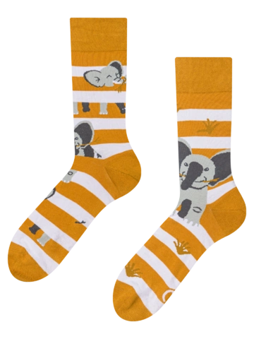 Obrázok produktu Veselé ponožky Slon a pruhy