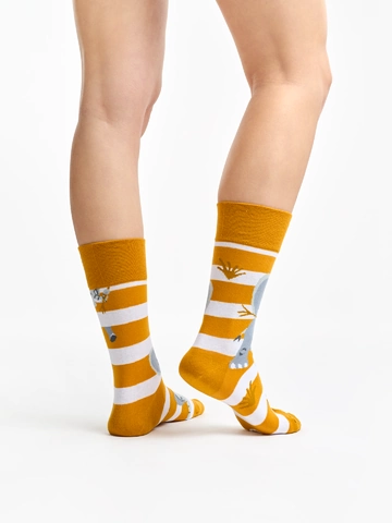 Obrázok produktu Veselé ponožky Slon a pruhy