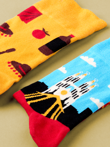 Ajándék tipp Vidám zokni Spanyolország